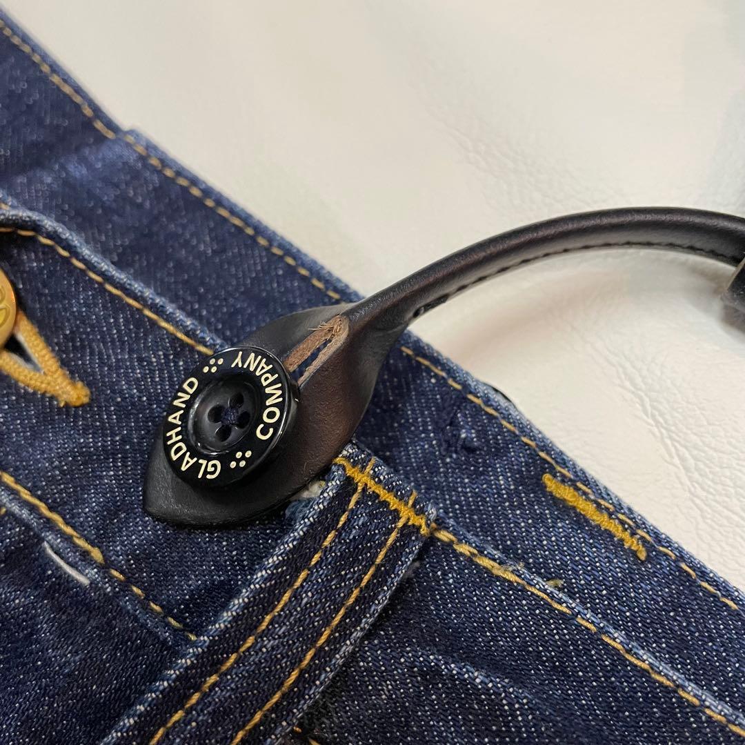 アートブラウン製 クロムエクセルレザー 黒×杢黒 サスペンダー