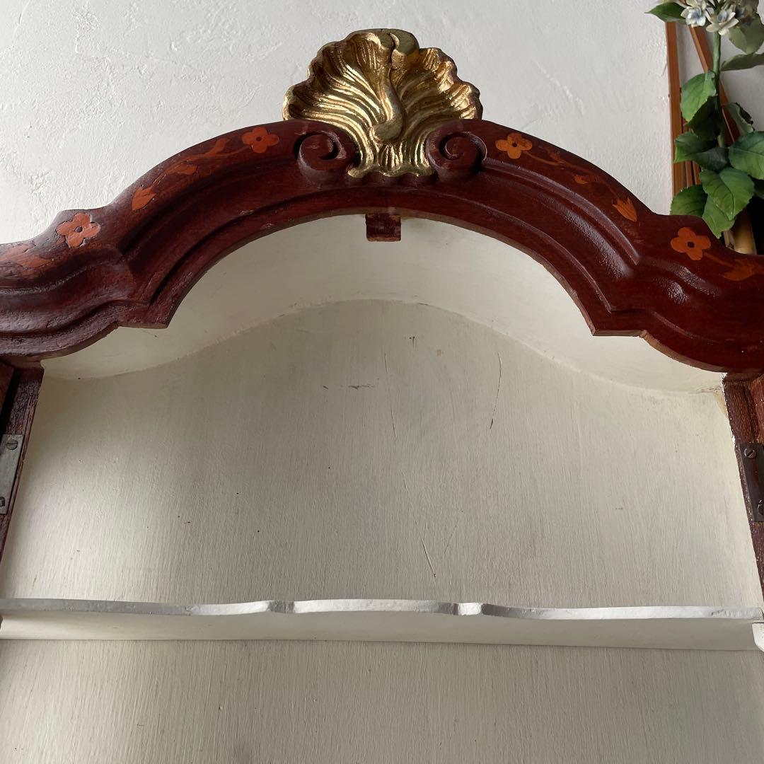 ウチダ様　木製　木象嵌　寄木細工　アジアン家具　ヨーロッパ風　キャビネット