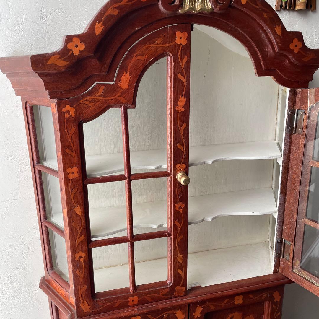 ウチダ様　木製　木象嵌　寄木細工　アジアン家具　ヨーロッパ風　キャビネット