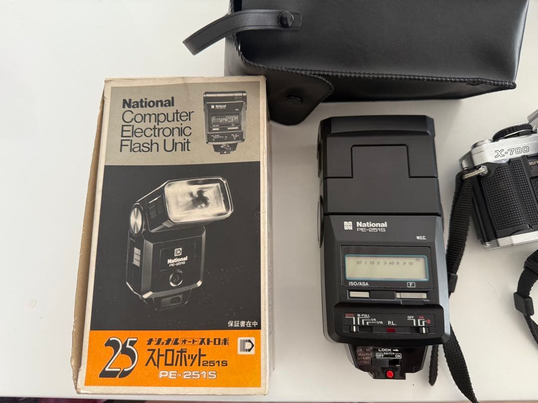 【動作済み】Minolta X-700 一眼レフカメラ レンズ ストロボセット