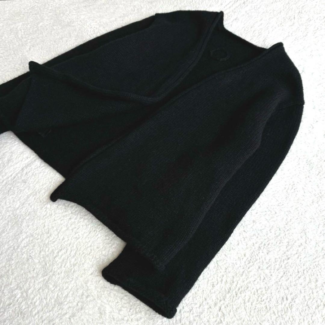 美品 ランフランセダンタン Degas ドガ 黒 ニット カーディガン 日本製