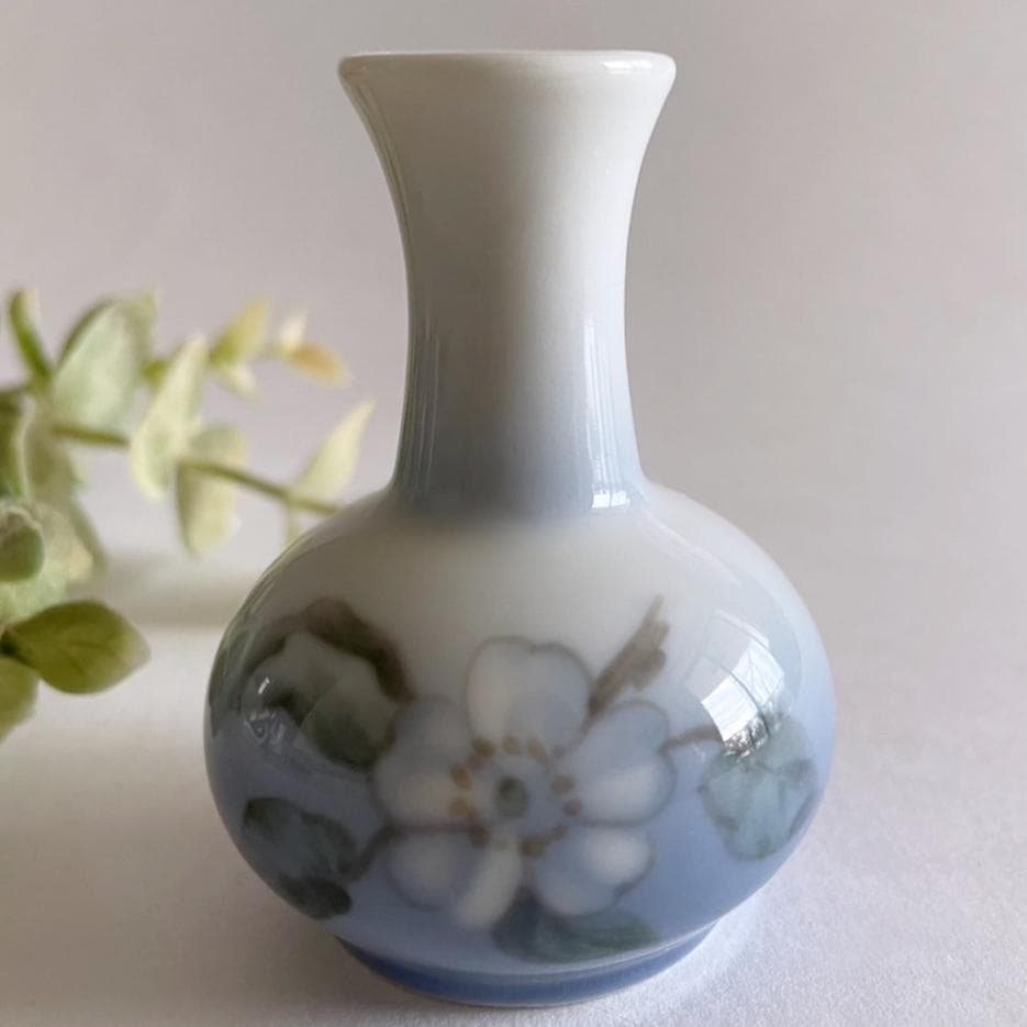 まっち ロイヤルコペンハーゲン 花図 ミニチュア花瓶 1965年