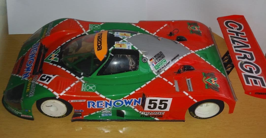 タミヤ 1/10 Cカーシャーシ　マツダ 787B 　メカ付き　当時物