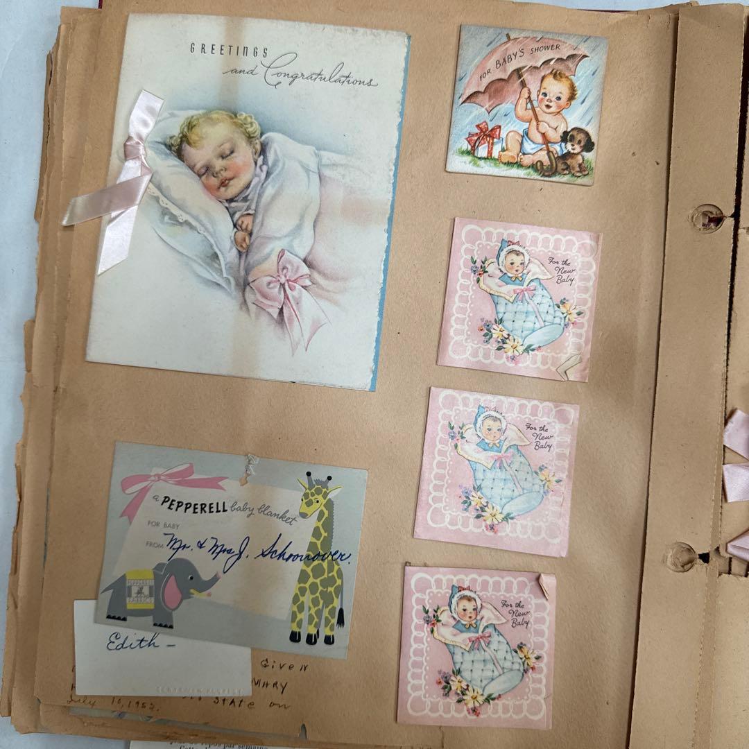 ジャンクジャーナル素材に♡大量ビンテージ可愛い紙モノ洋書スクラップブック