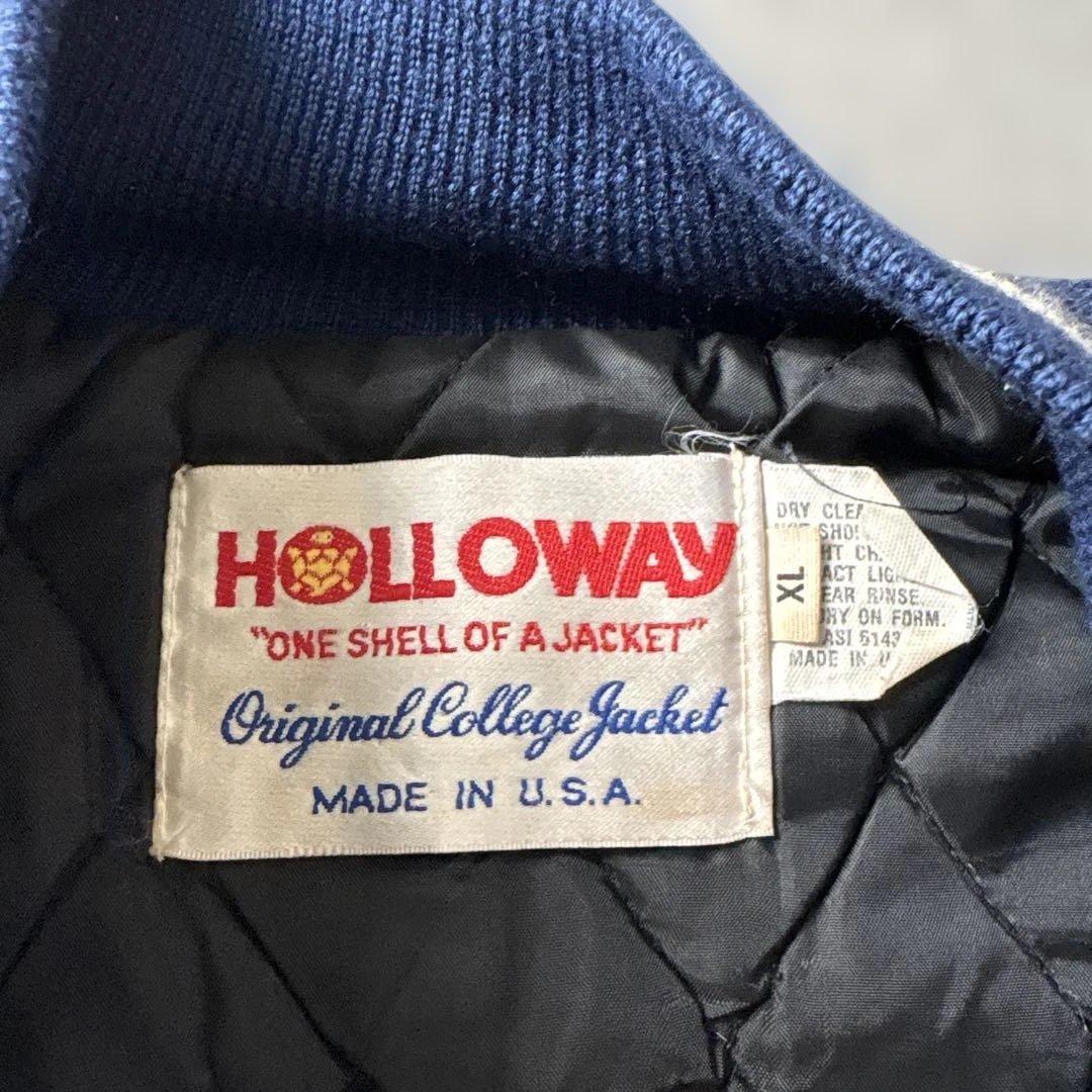80s HOLLOWAY スタジアムジャンパー スタジャン USA製