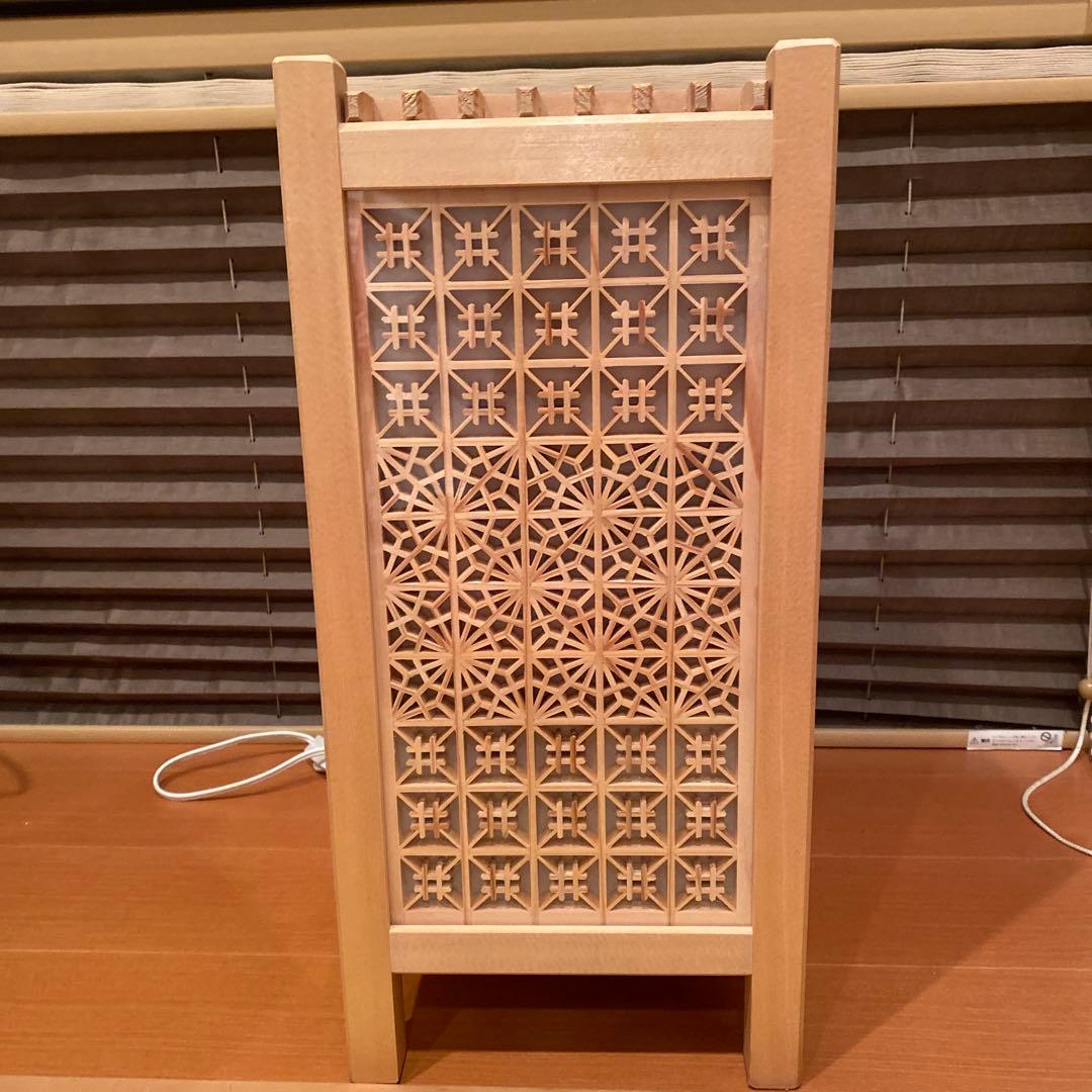 ⑨組子細工　行燈　間接照明