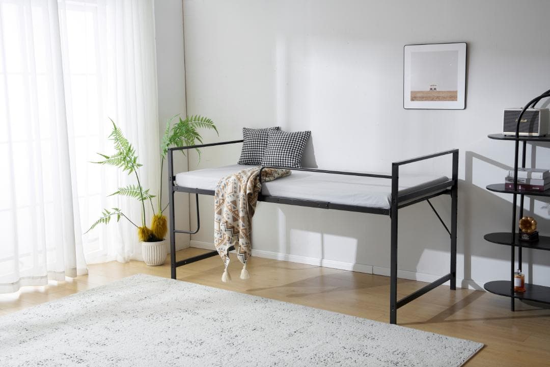 超人気！【高さ110cm】ロフトベッド収納 北欧風 大人 一人暮らし BLACK