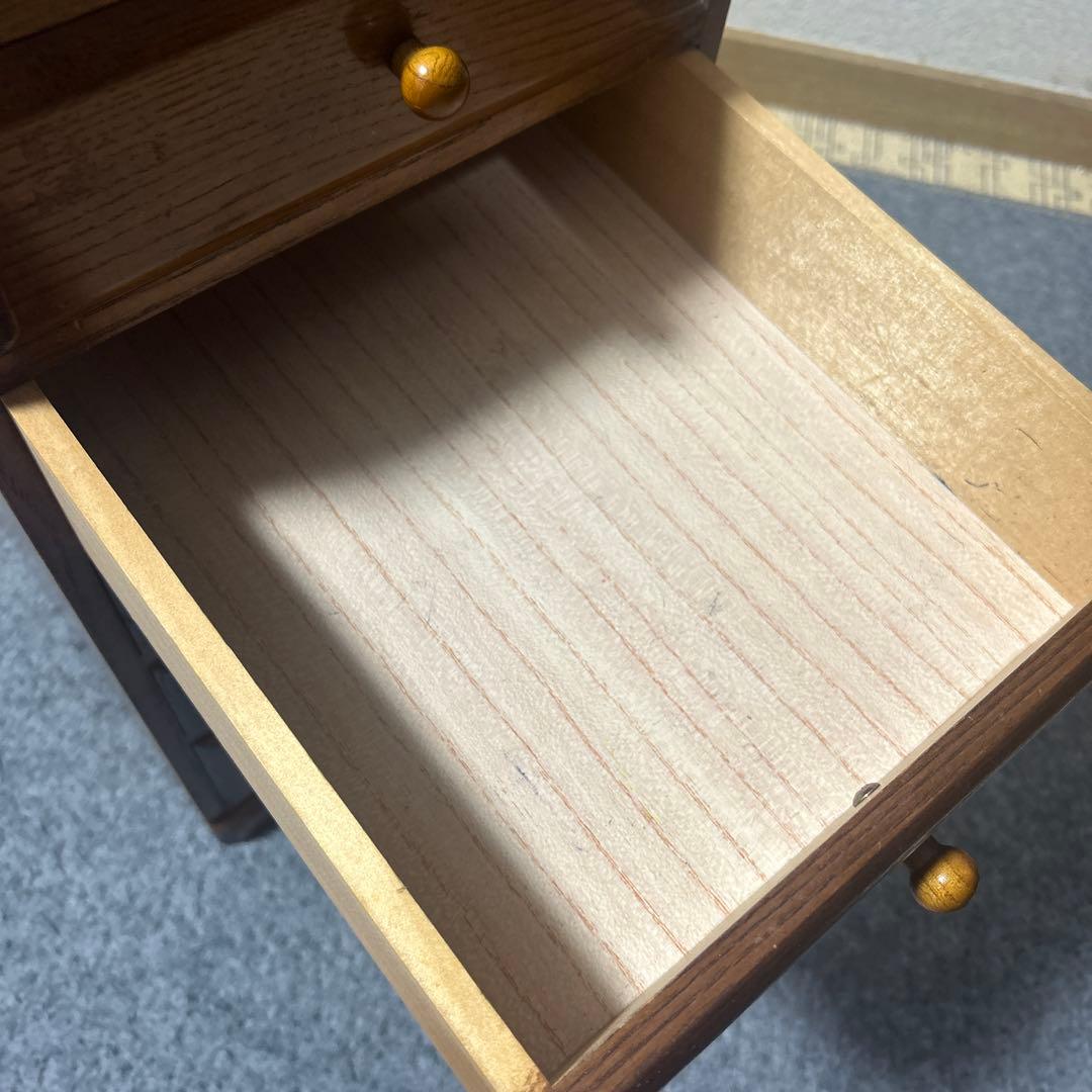小物・書類収納に◎ 木製 小箪笥 5段 和風 レトロ