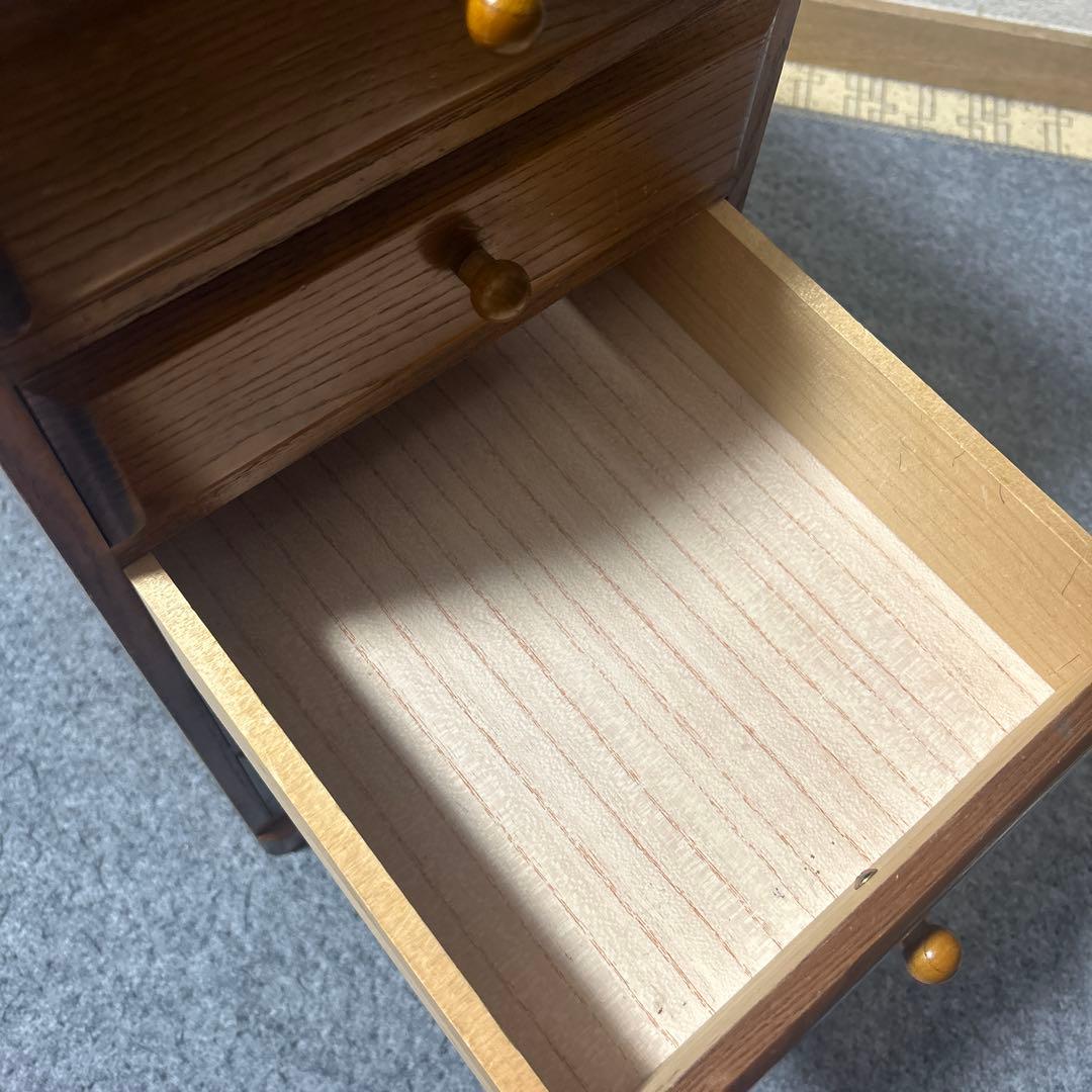 小物・書類収納に◎ 木製 小箪笥 5段 和風 レトロ