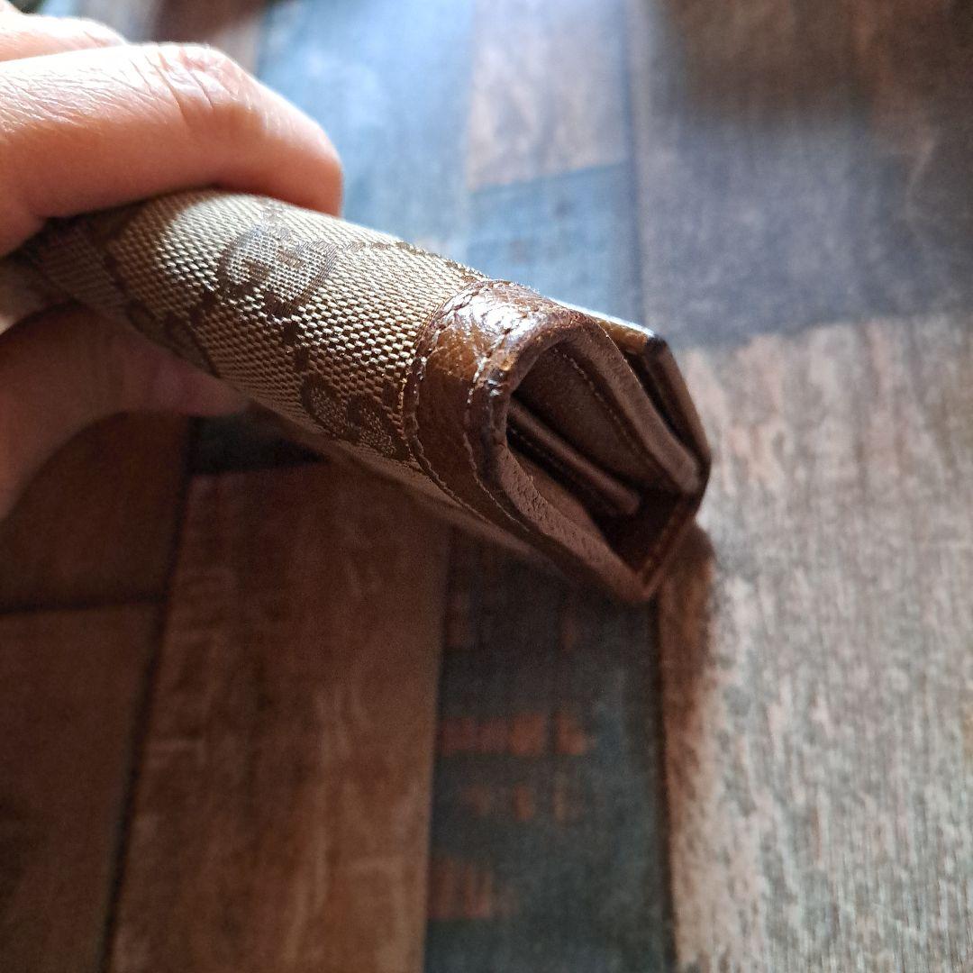 ※週末迄値下※GUCCI ブラウンレザー GGパターン 長財布