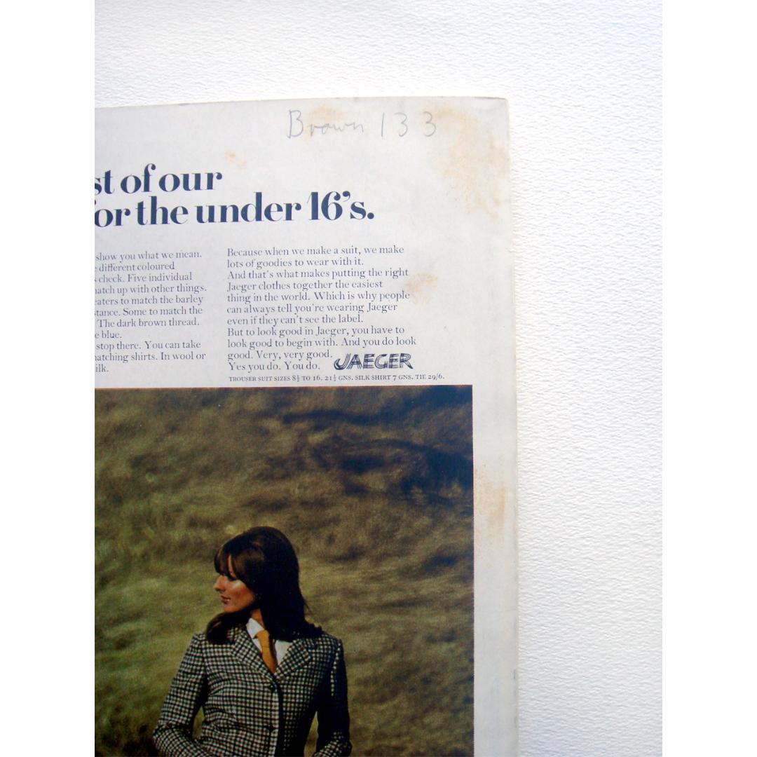 Vogue 1967 10月 twiggy ツイッギー ヴィンテージ雑誌