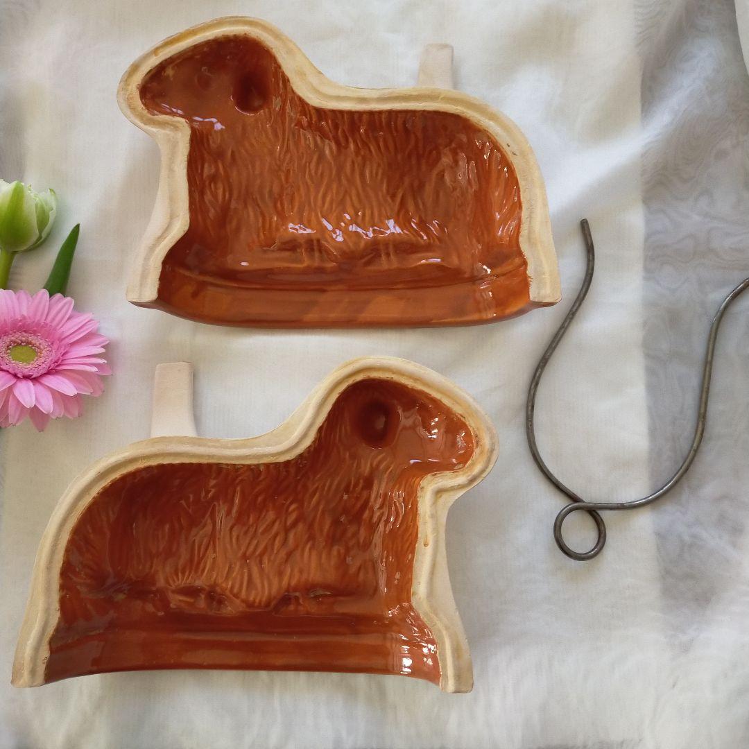 【大幅お値下げ】アニョーパスカル　アルザス　スフレンハイム焼　焼き型（大）