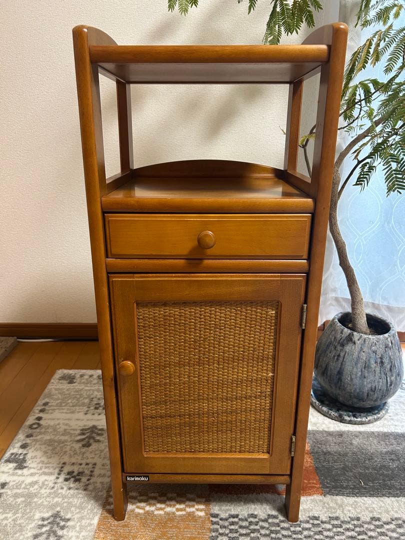 『karimoku』 カリモク チェスト 電話台 ファックス台