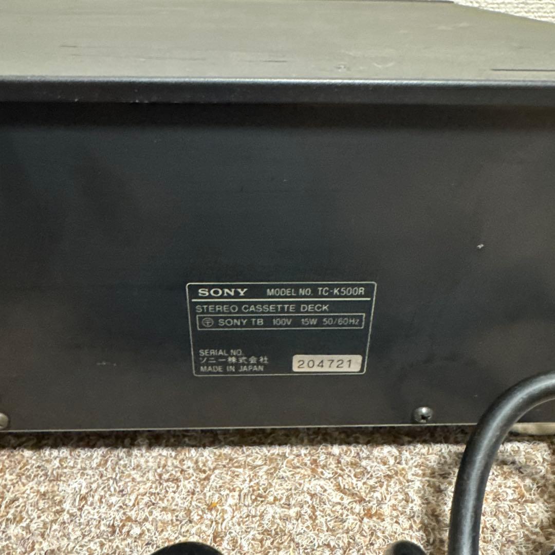 SONY カセットデッキ　TC-K500R