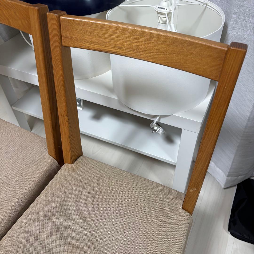 2脚セット売り　無印良品　オーク材　ダイニングチェア