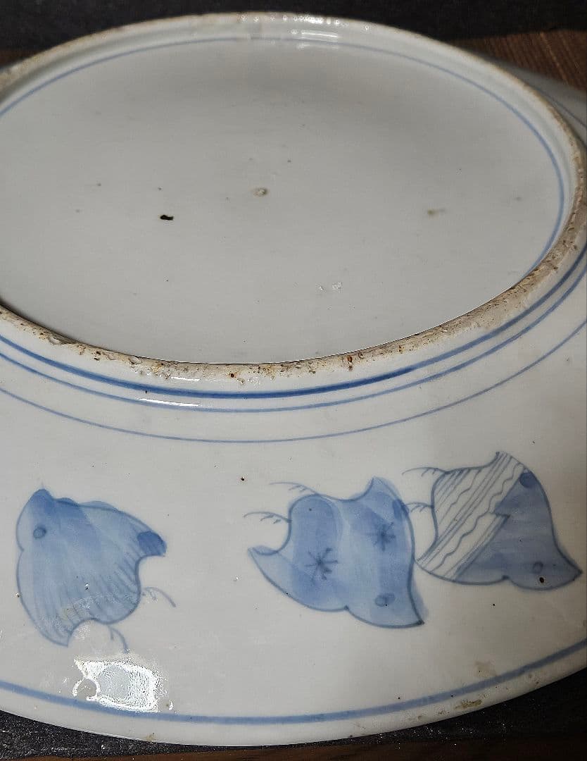 【名品❗】江戸末期～明治初期　古伊万里　金襴染錦　桜に雲錦大波市松文　最上作大皿