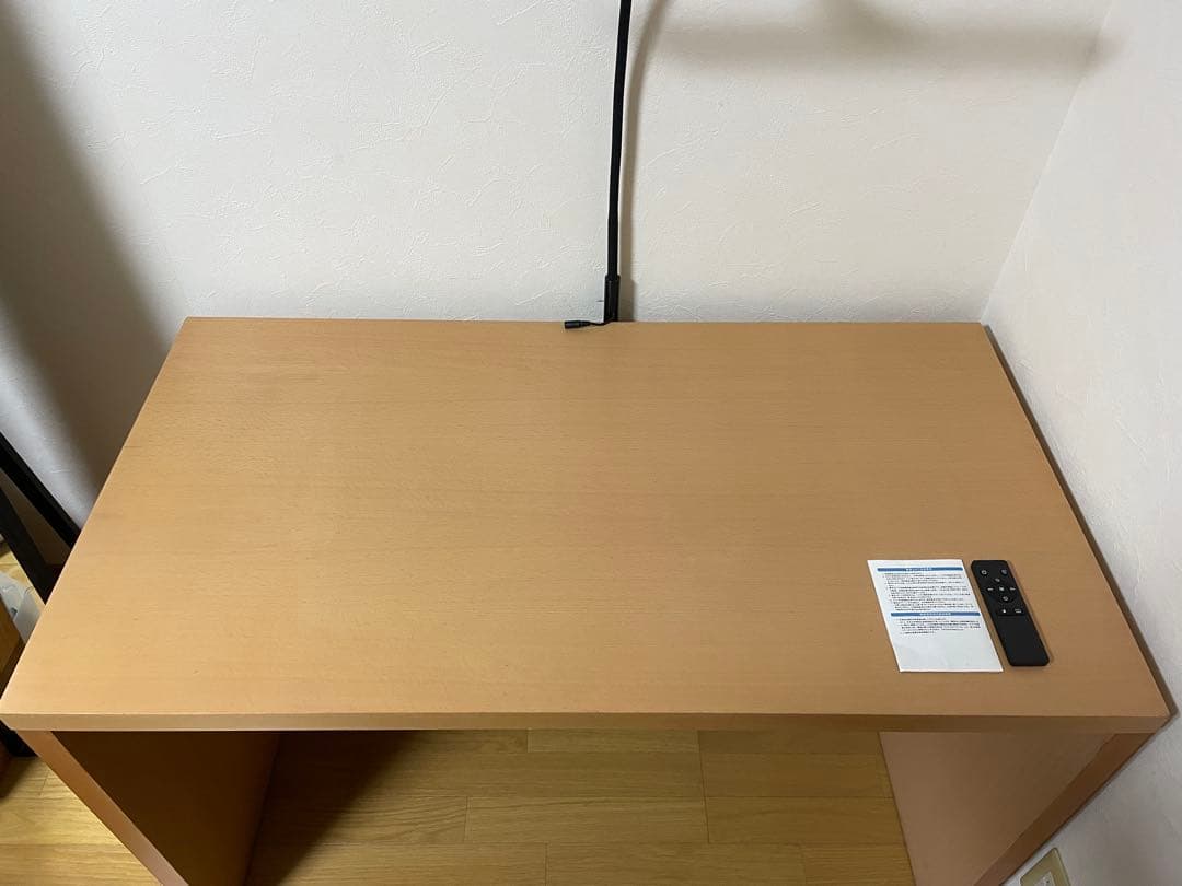 無印良品 ブナ材 デスク LEDライトスタンド付き テーブル 廃盤品
