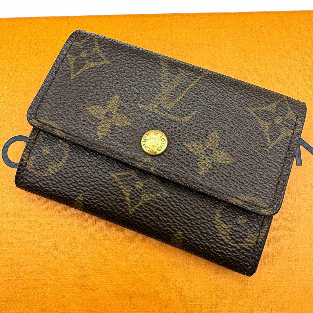 【極美品】ルイヴィトン ケース モノグラム ポルトモネプラ M61930