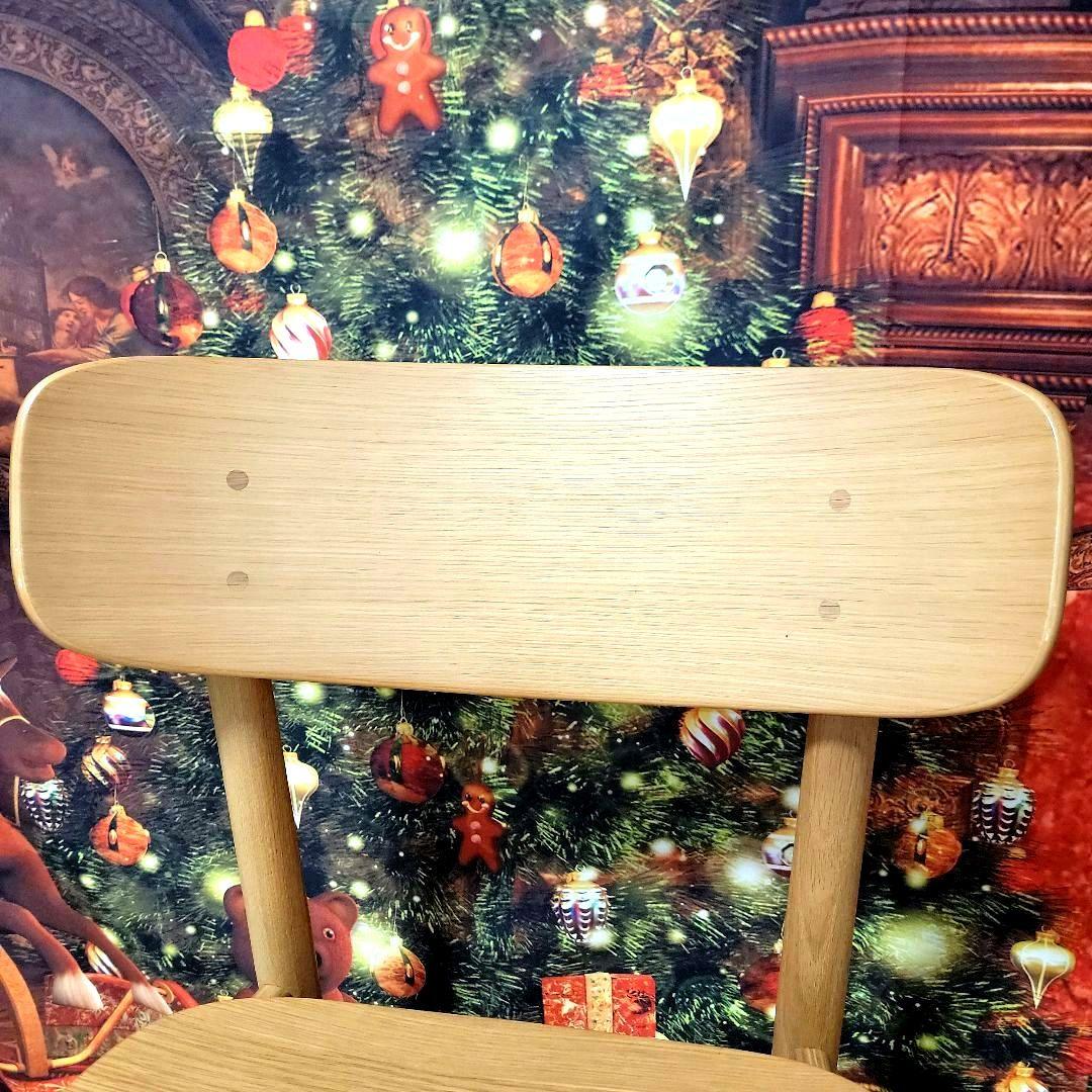 【iam】無印良品　ラウンドチェア オーク材 インテリア