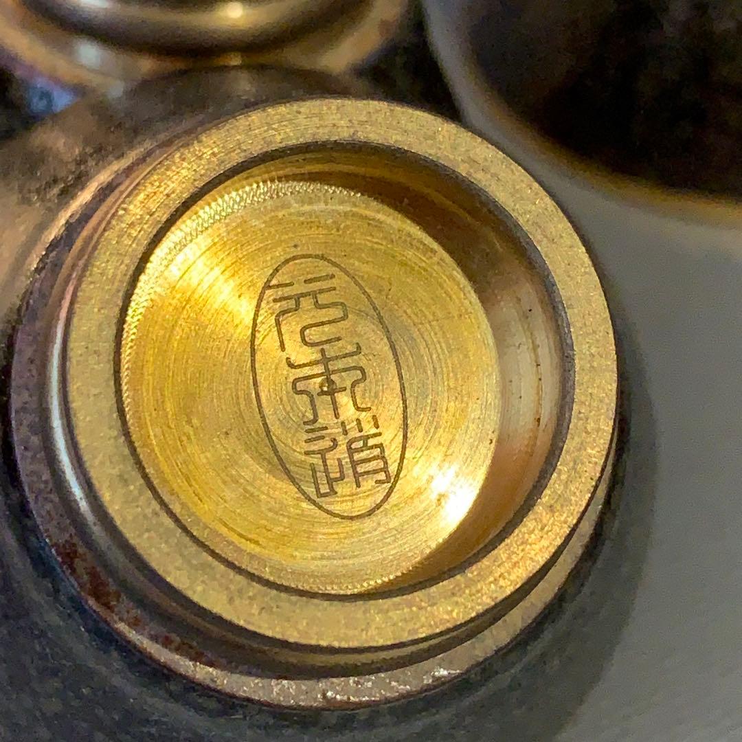 N325、希少 銅製 七宝 茶器 ５点セット