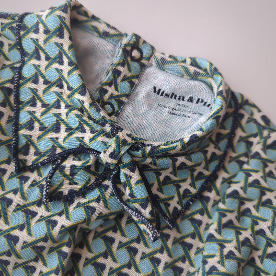 Misha and Puff yonder Lattice ロンパース