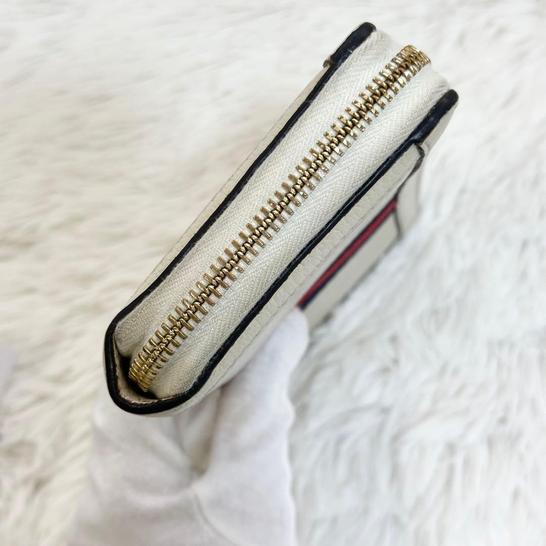 GUCCI 長財布 オフィディア シェリーライン GG マーモント ホワイト