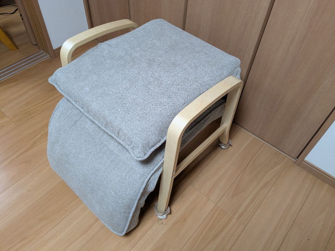 ★コメリ★リクライニング 1人掛けソファ グレー★超美品★県内直接引き渡しのみ★