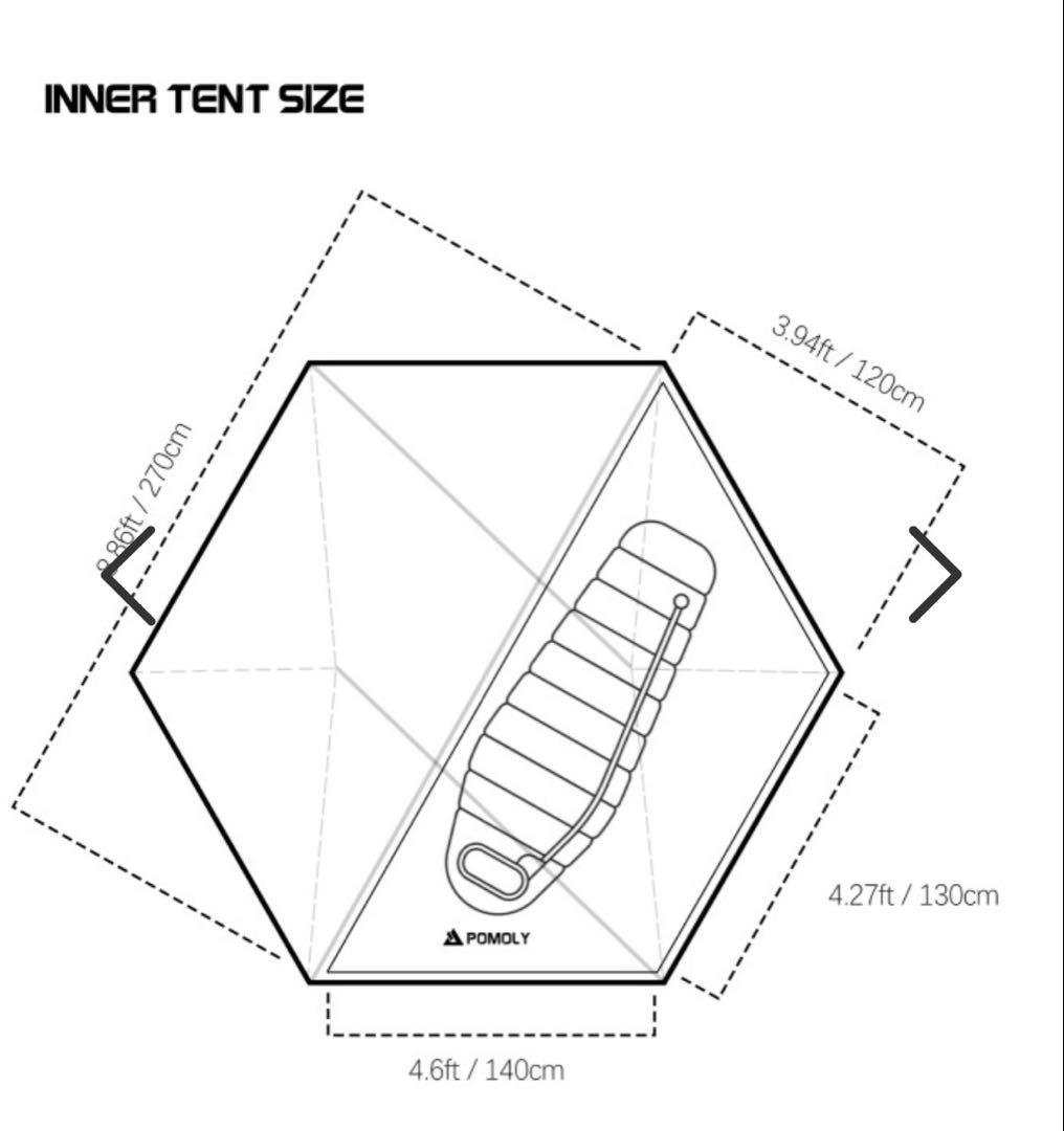 【POMOLY Dune Soloテント】＋【DODグランドシート】セット売り