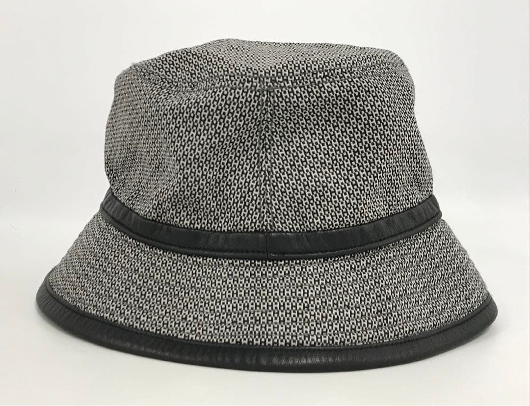 美品　エルメス HERMES 帽子 バケットハット ウール ブラック