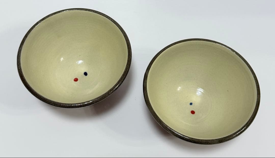 入手困難 新品 沖縄 幸陶器 やちむん【花笠マカイ 5寸】ペアセット