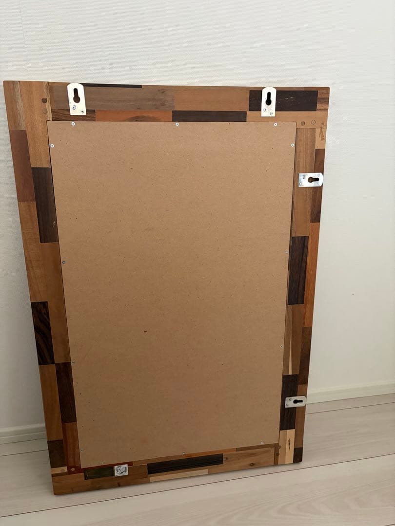 JOURNAL STANDARD FURNITURE 木製パッチワーク壁掛け鏡