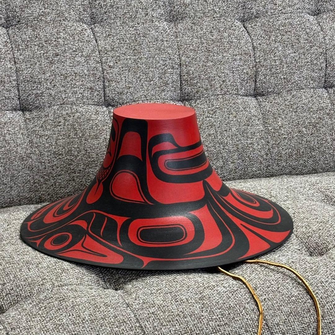 お月 珍品 希少！ ネイティブハット 先住民 アート インテリアにも