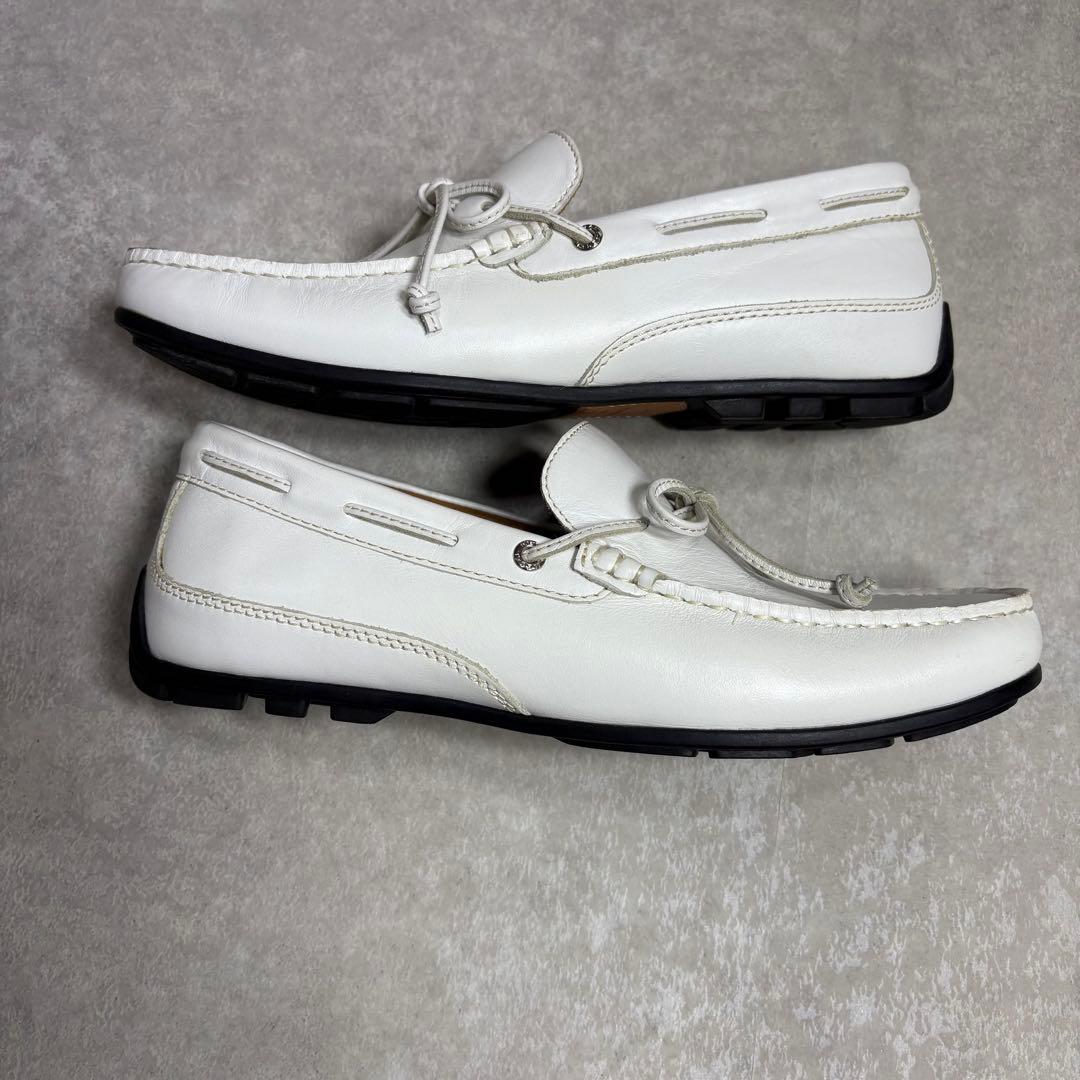 超美品 リーガル 55PR デッキ ドライビングシューズ ローファ 白　25cm