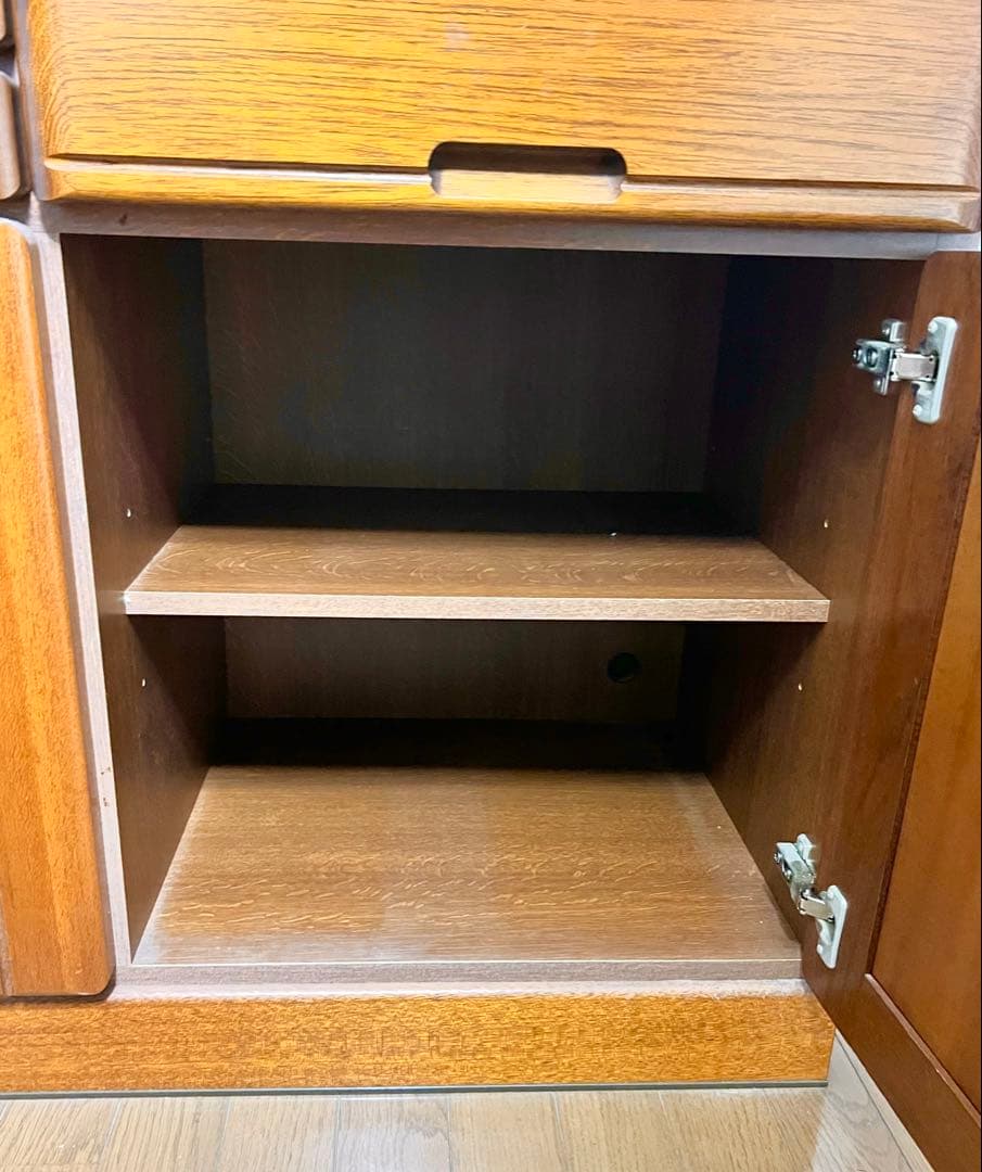 【最安値】水屋箪笥 欅茶箪笥 食器棚 キャビネット 古民家 アンティーク 和家具