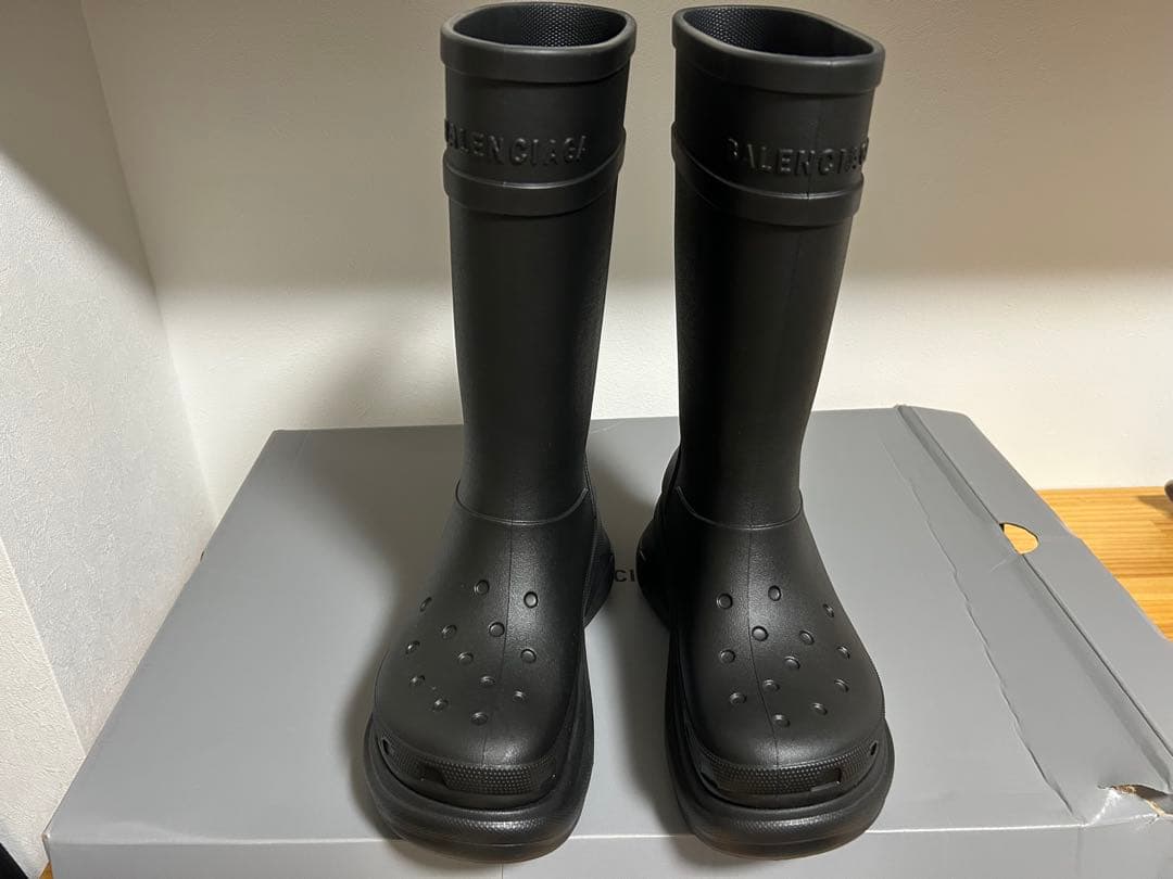 試着のみ バレンシアガ クロックス ブーツ メンズ 41サイズ