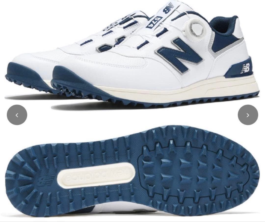 新品 ニューバランス 574 シリーズ ゴルフシューズ ボア 26cm