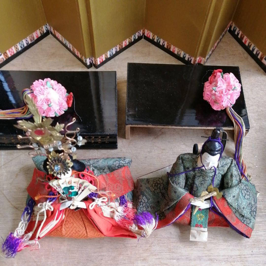 骨董　お雛様　小ぶり　ひな祭り　雛道具　明治時代　いろいろセット