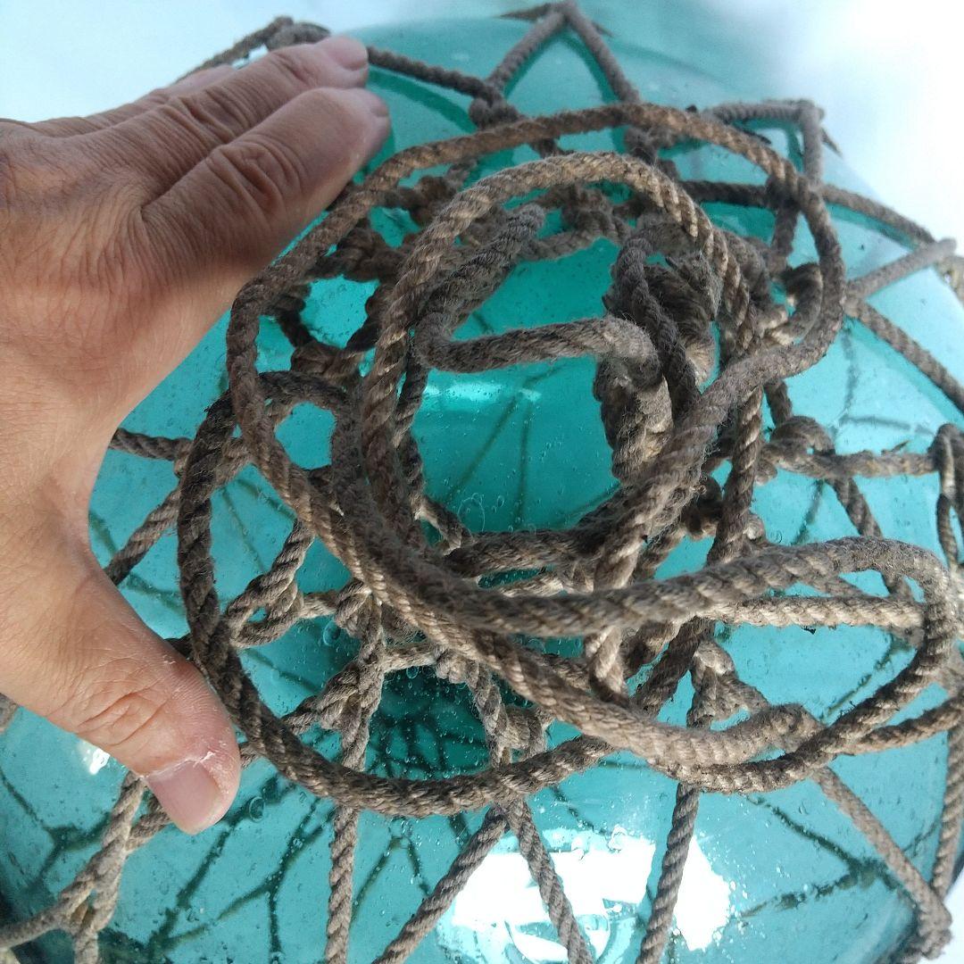 浮き玉　ガラス　直径約39センチ　やや傷・汚れ等あり