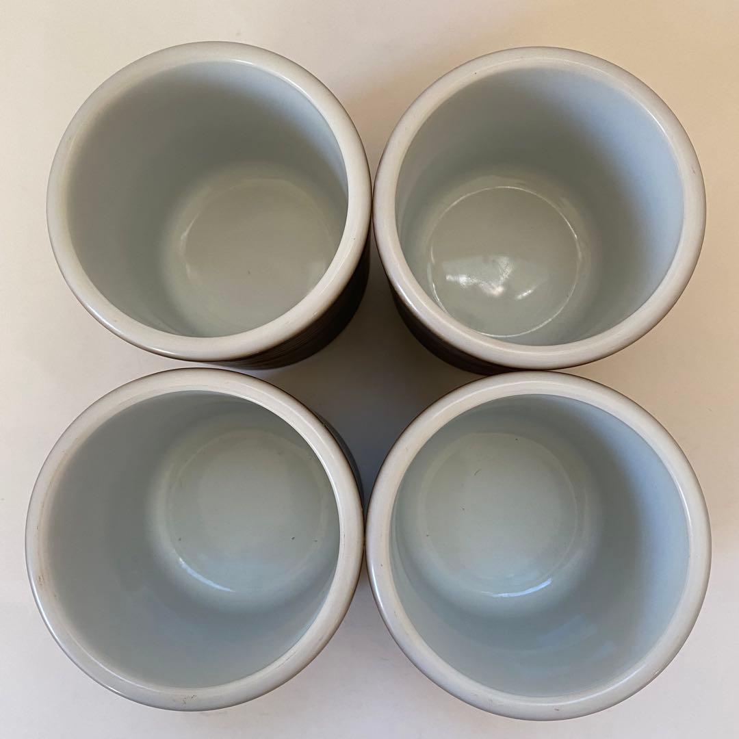 貴重　オールドパイレックス、テラハンドルレスマグ4個セット