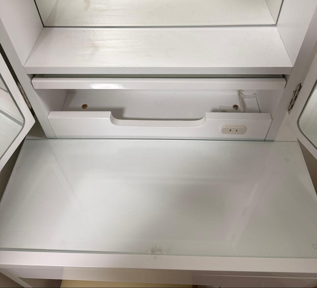 三面鏡ドレッサー　ニトリ　ホワイト