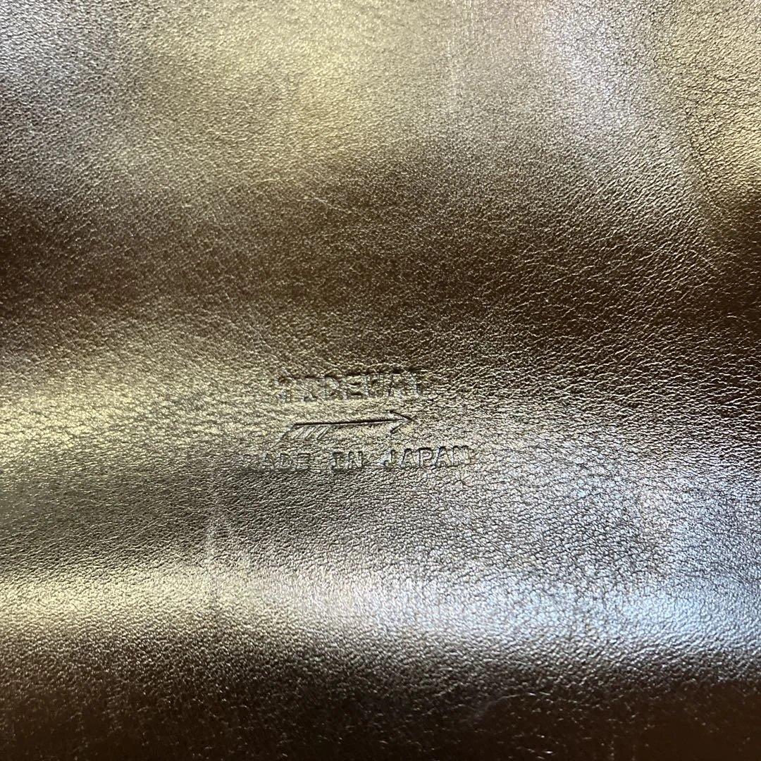 【美品】TIDEWAY タイドウェイ 本革 ショルダーバッグ ブラック 保存袋付