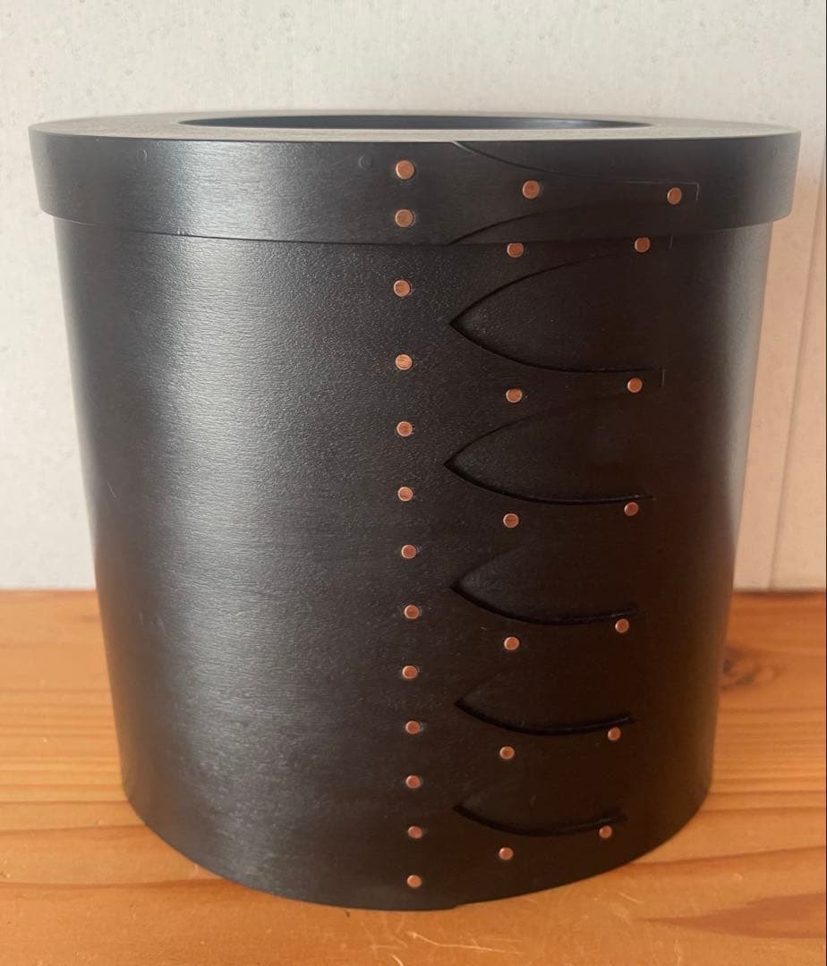 IFUJI 井藤昌志　卓上ゴミ箱　三度塗り黒　シェーカーボックス