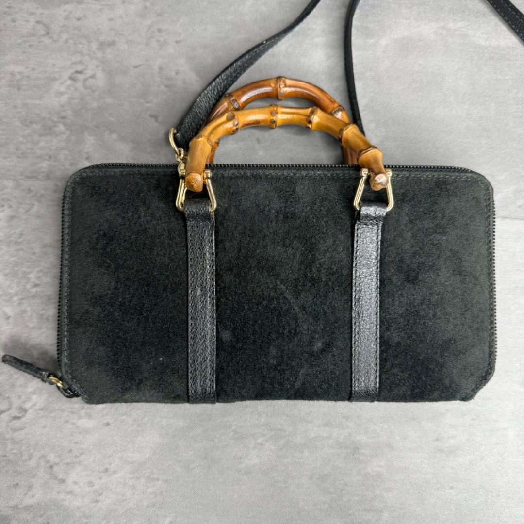 あ*ん様 ★激レア★GUCCI グッチバンブー ショルダーウォレット ハンドバッ