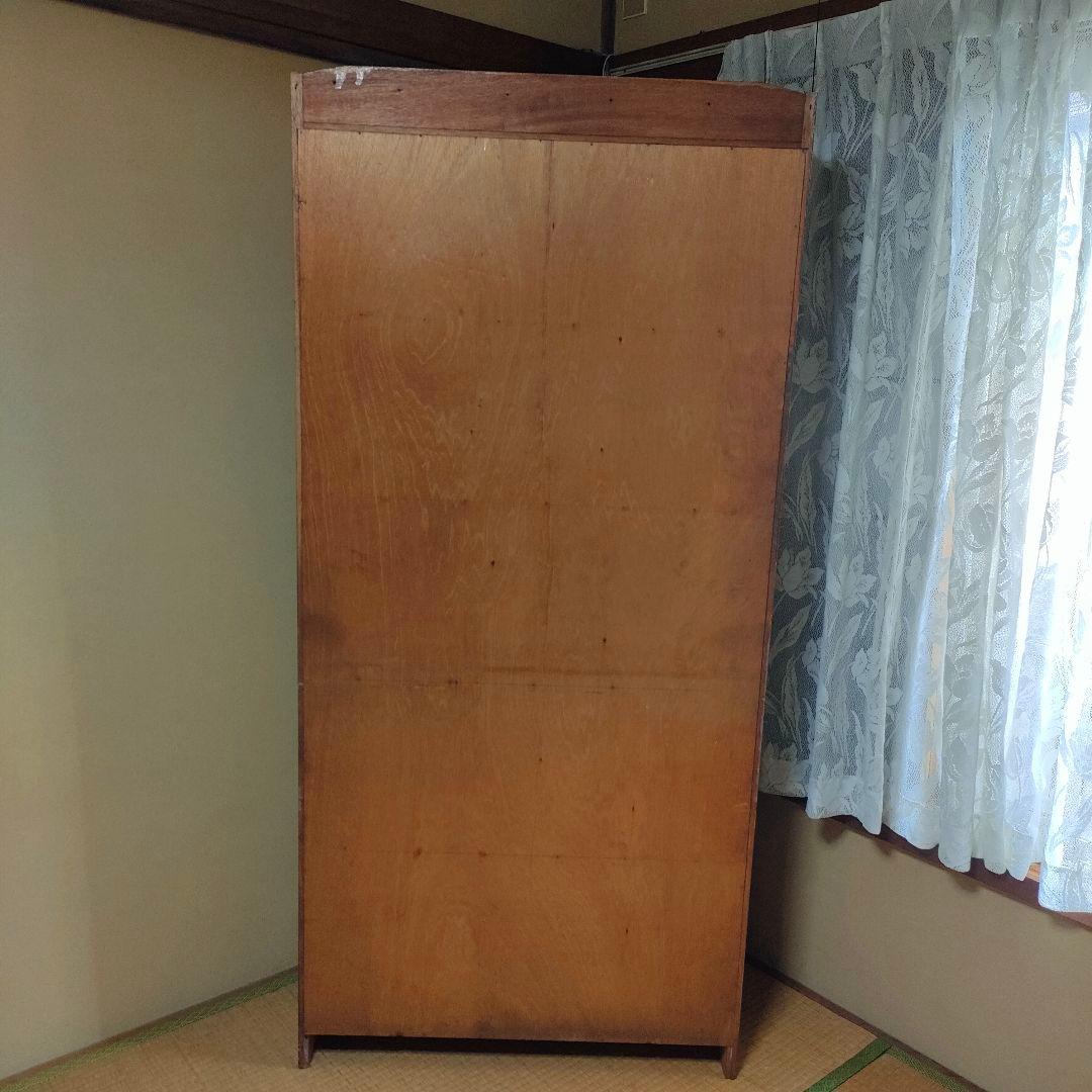 【昭和レトロ】木製 5段本棚 ブラウン