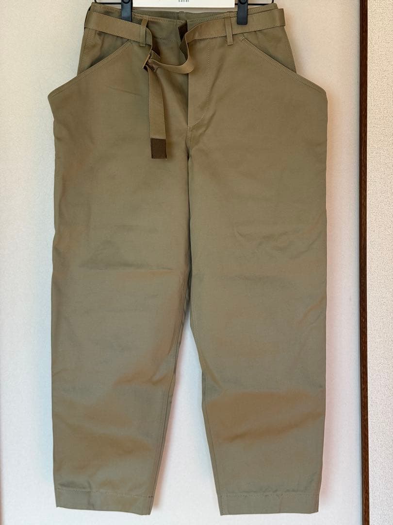【未使用】sacai 25ss cotton chino パンツ 0 ※訳あり