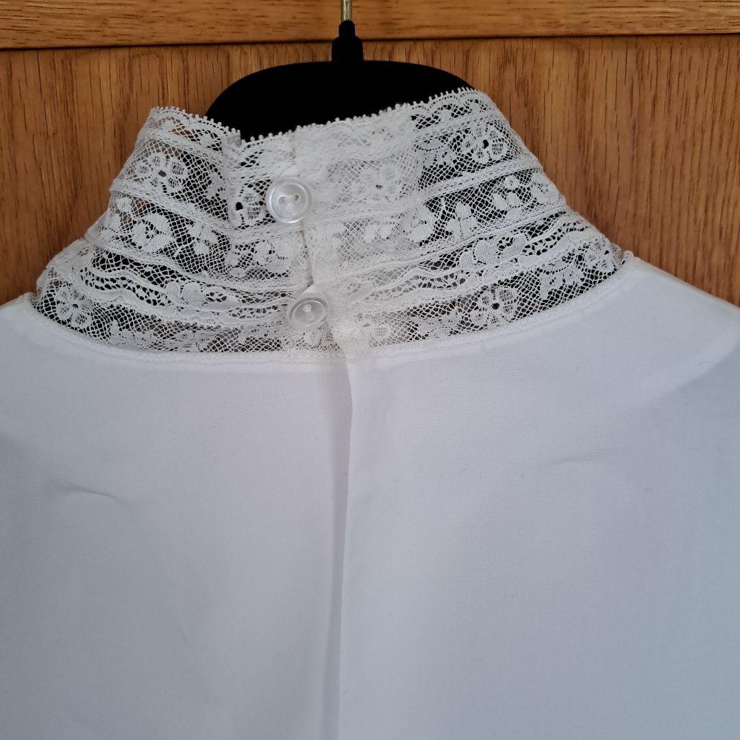 OLD ENGLAND レーススタンドカラーブラウス