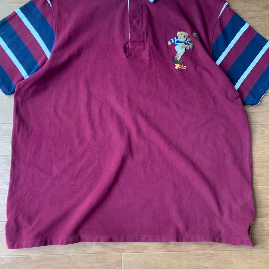 希少 ポロラルフローレン ポロベア 鹿の子 ラガーシャツ オーバーサイズ 3XL