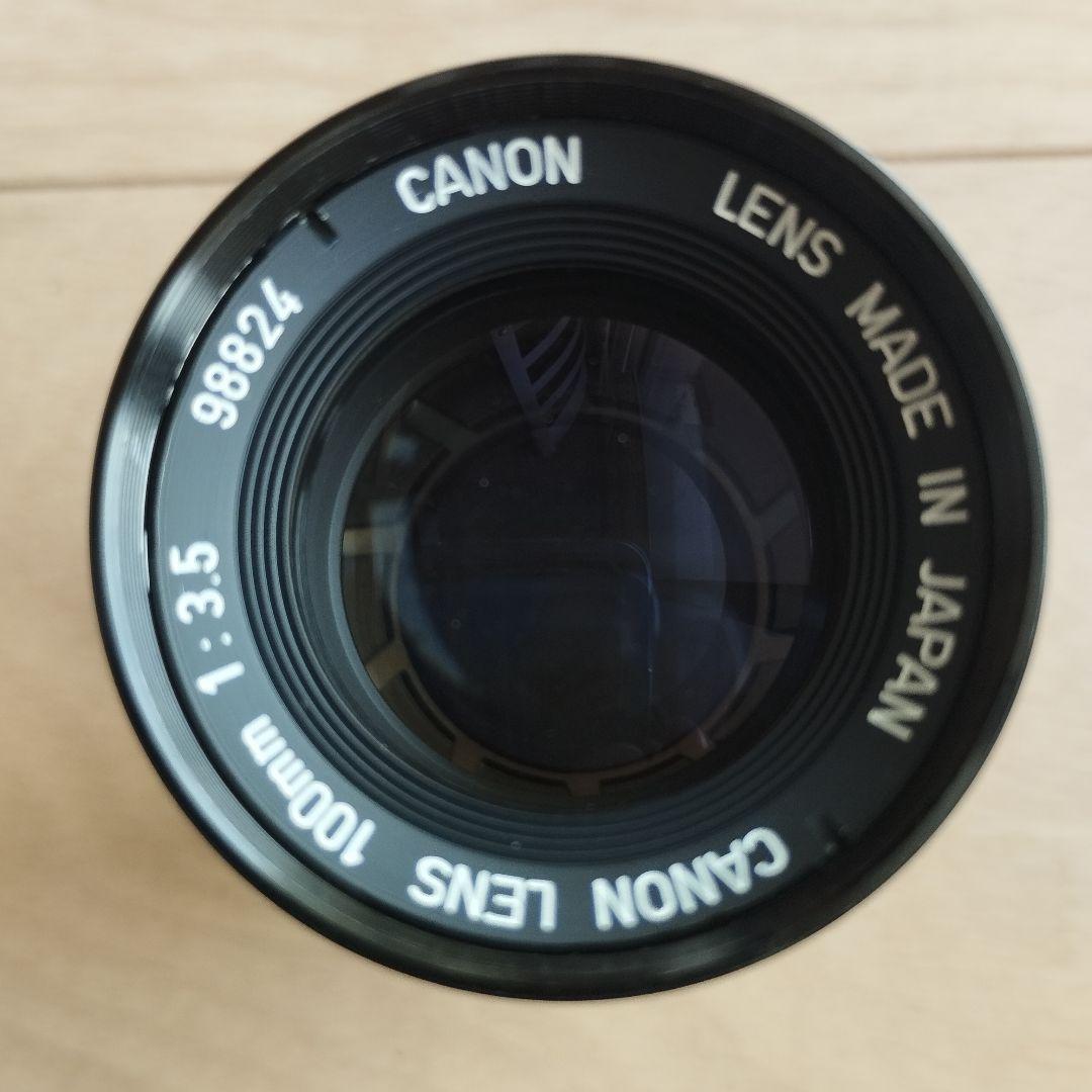【美品】キヤノン　100mm F3.5　Ⅲ　Lマウント　 純正前後キャップ付き