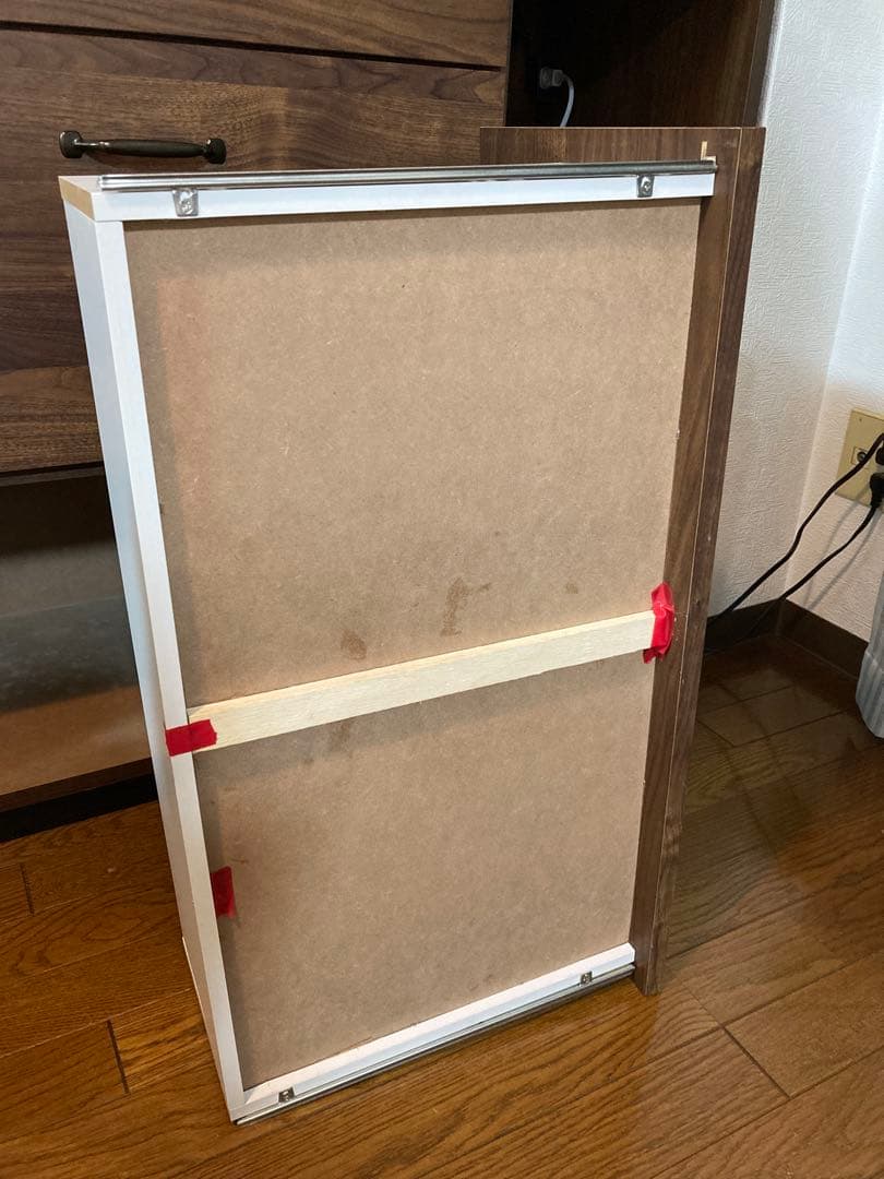 【値下げ交渉OK】木製レトロ食器棚 キッチン収納