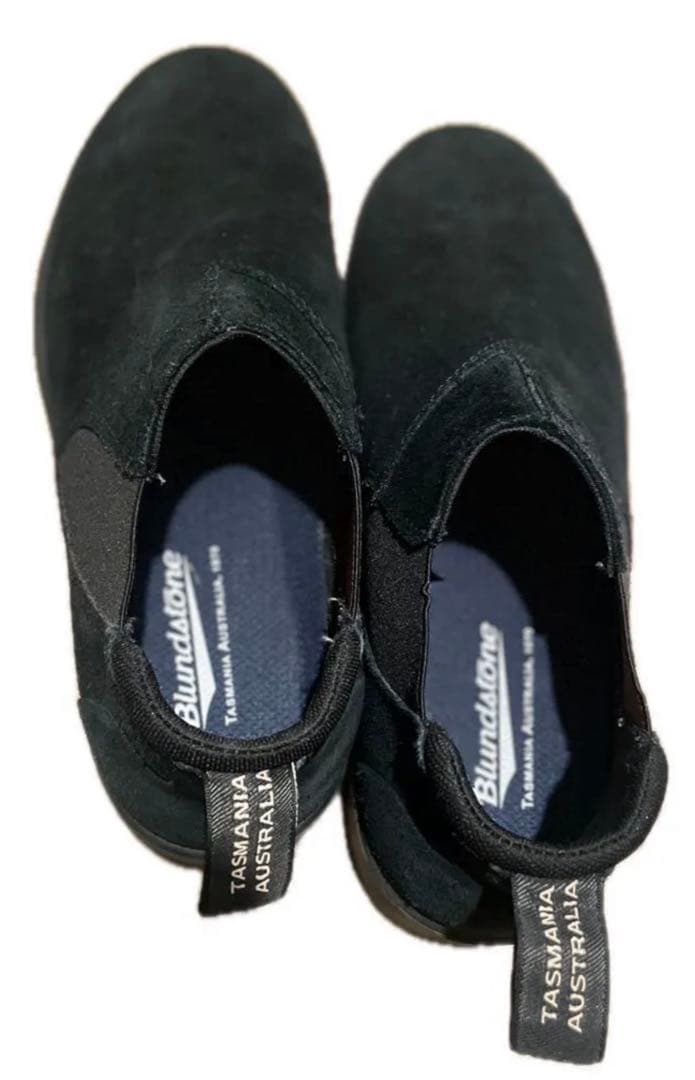 ブランドストーン ローカット スエード 黒27センチ　サイドゴア